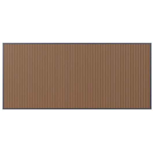 Rockford Carport Seitenwand 5,3 m mit geschlossener WPC Wand Holzoptik