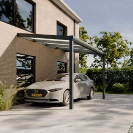 Pratt & Söhne Original Carport Opal Polycarbonat 16 mm 4 x 2,5 m
