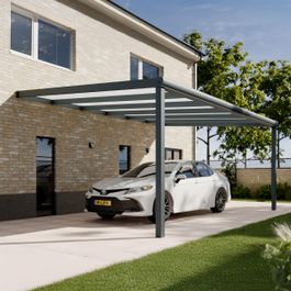 Pratt & Söhne Original Carport Opal Polycarbonat 16 mm 6 x 4 m