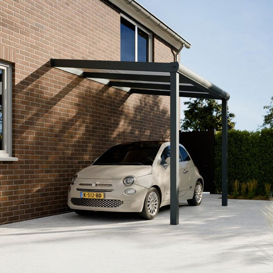 Pratt & Söhne Original Carport Klar Polycarbonat 16 mm 3 x 2,5 m