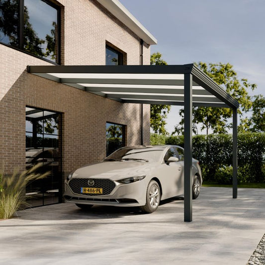 Pratt & Söhne Classic Carport Opal Polycarbonat 16 mm 4 x 3,5 m