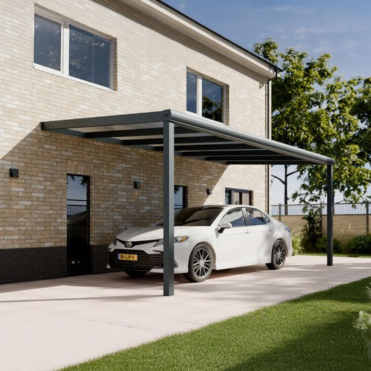 Pratt & Söhne Original Carport Klar Polycarbonat 16 mm 6 x 3 m