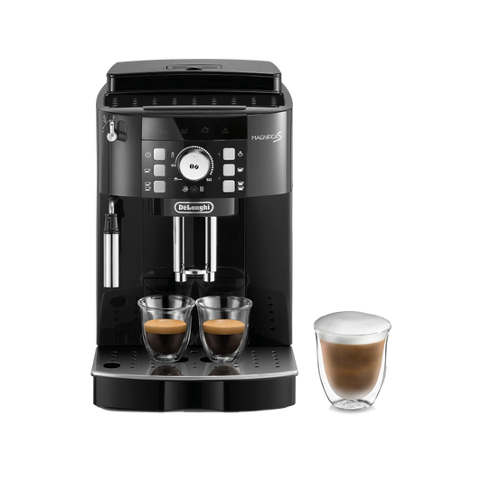 De'Longhi ECAM 21.117.B Magnifica S Kaffeevollautomat (Schwarz, leises Kegelmahlwerk, 15 Bar Pumpendruck)
