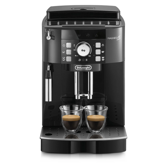 De'Longhi ECAM 21.117.B Magnifica S Kaffeevollautomat (Schwarz, leises Kegelmahlwerk, 15 Bar Pumpendruck)
