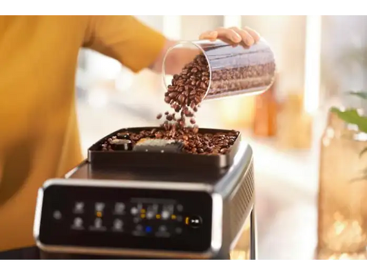 PHILIPS Serie 3200 LatteGo Plus EP3246/70 Kaffeevollautomat (Matt Schwarz, Keramikmahlwerk, 15 bar, externer Milchbehälter)