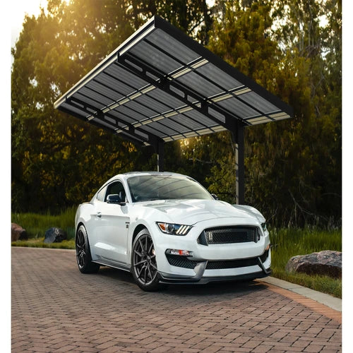 Palram - Canopia Carport Sydney Wave 587 cm x 286 cm Schwarz