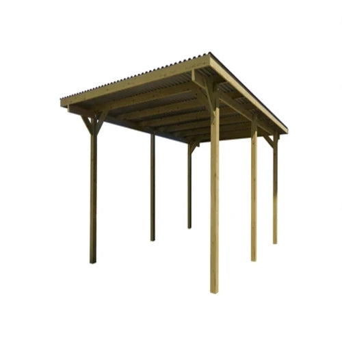 Weka Einzelcarport 606 Gr.1 300 x 500 cm