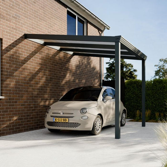 Pratt & Söhne Classic Carport Klar Polycarbonat 16 mm 3 x 3 m