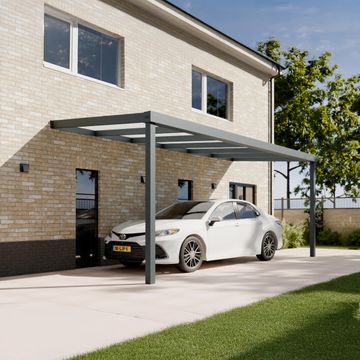 Pratt & Söhne Original Carport Opal Polycarbonat 16 mm 6 x 2,5 m