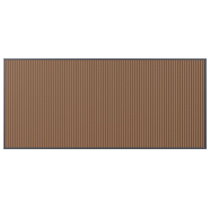 Rockford Carport Seitenwand 5,3 m mit geschlossener WPC Wand Holzoptik
