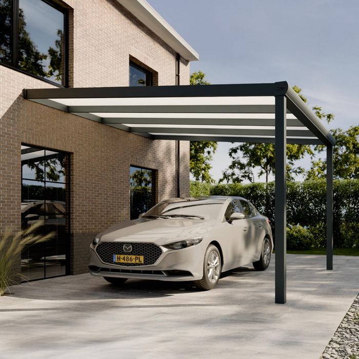 Pratt & Söhne Original Carport Opal Polycarbonat 16 mm 4 x 4 m