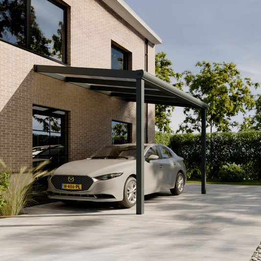 Pratt & Söhne Original Carport Klar Polycarbonat 16 mm 4 x 2,5 m