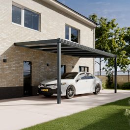 Pratt & Söhne Classic Carport Klar Polycarbonat 16 mm 6 x 3 m