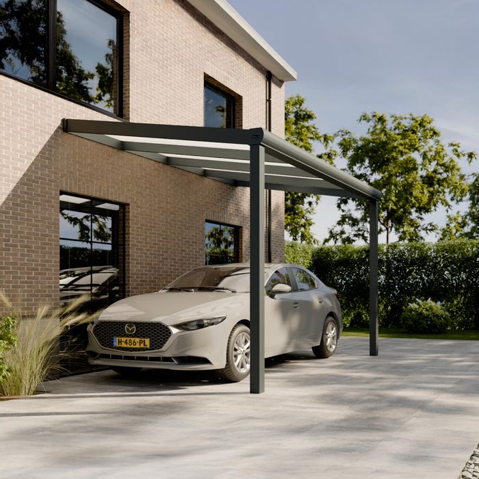 Pratt & Söhne Original Carport Opal Polycarbonat 16 mm 4 x 2,5 m