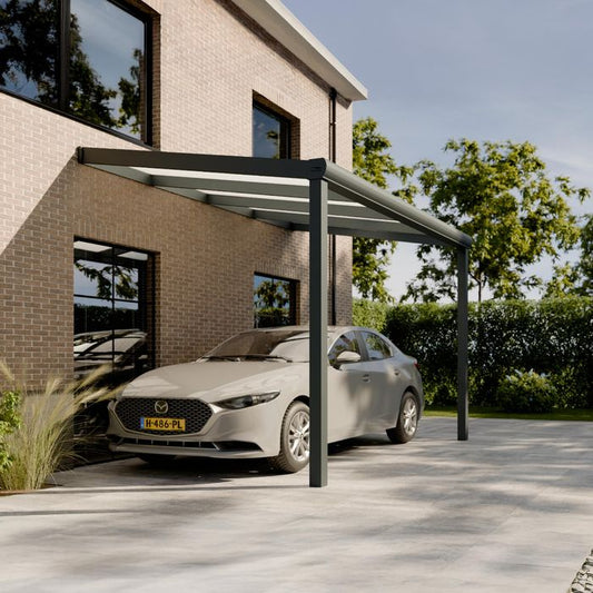 Pratt & Söhne Original Carport Opal Polycarbonat 16 mm 4 x 2,5 m