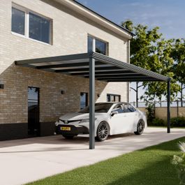 Pratt & Söhne Classic Carport Klar Polycarbonat 16 mm 6 x 3,5 m
