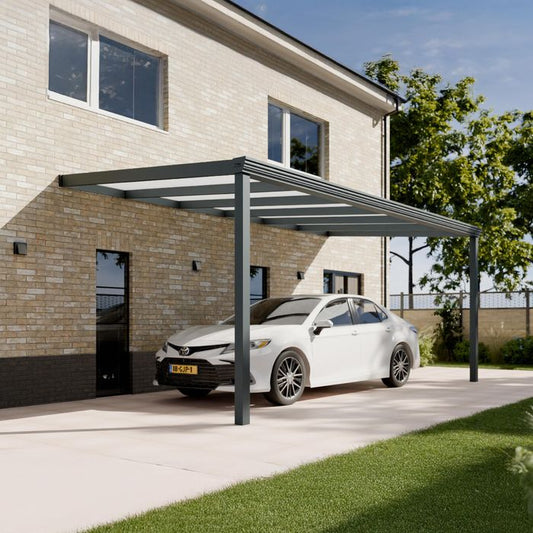 Pratt & Söhne Classic Carport Opal Polycarbonat 16 mm 6 x 3 m