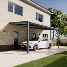 Pratt & Söhne Original Carport Klar Polycarbonat 16 mm 6 x 2,5 m