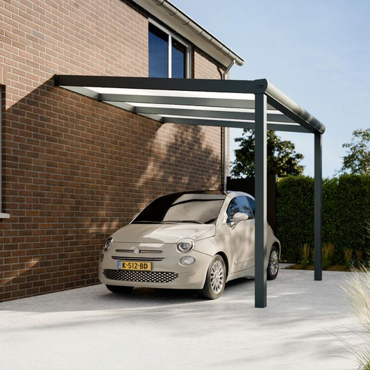 Pratt & Söhne Original Carport Opal Polycarbonat 16 mm 3 x 3 m