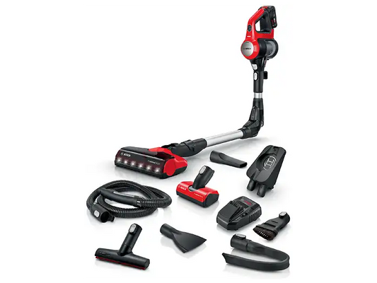 BOSCH Unlimited 7 ProAnimal BKS711PET Akku-Staubsauger (tornadorot, 0,3 l, Akkulaufzeit: 40 min)
