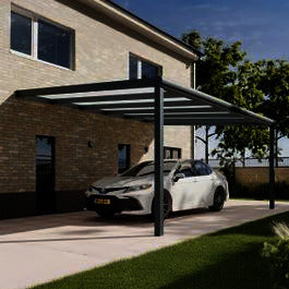 Pratt & Söhne Original Carport | Polycarbonat Opal 16 mm | 6 x 4 m