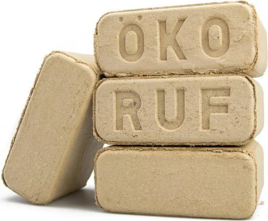 RUF Holzbriketts Buche Premium | 960 kg Gesamtgewicht (96 x 10 kg Pakete)
