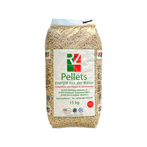 RZ Holzpellets Ø 6mm 1 Palette 70 Säcke 15kg Gesamt 1050kg Sackware
