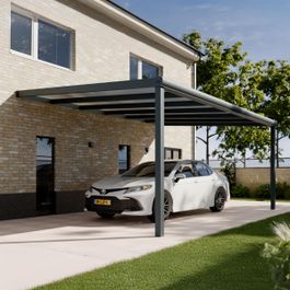 Pratt & Söhne Original Carport Klar Polycarbonat 16 mm 6 x 4 m