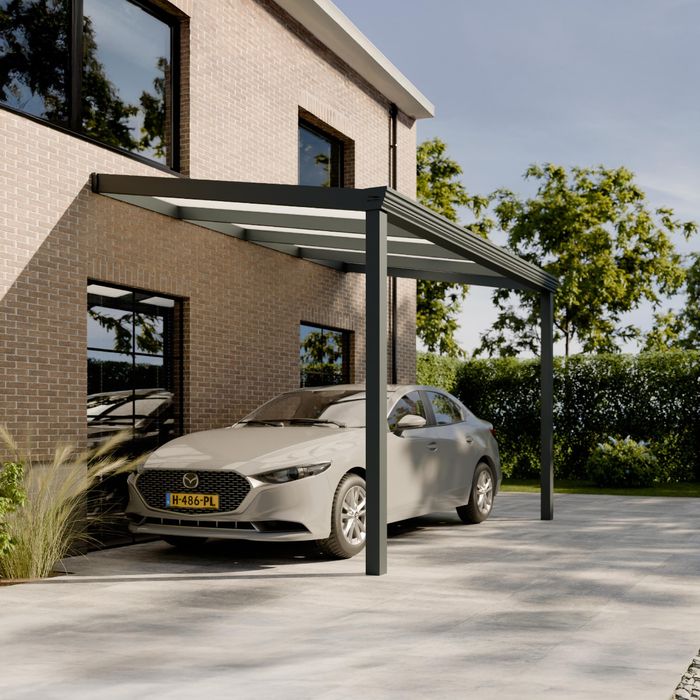 Pratt & Söhne Classic Carport Opal Polycarbonat 16 mm 4 x 2,5 m
