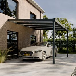 Pratt & Söhne Modern Carport Klar Polycarbonat 16 mm 4 x 3,5 m