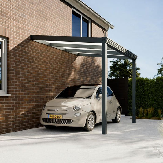 Pratt & Söhne Classic Carport Opal Polycarbonat 16 mm 3 x 2,5 m