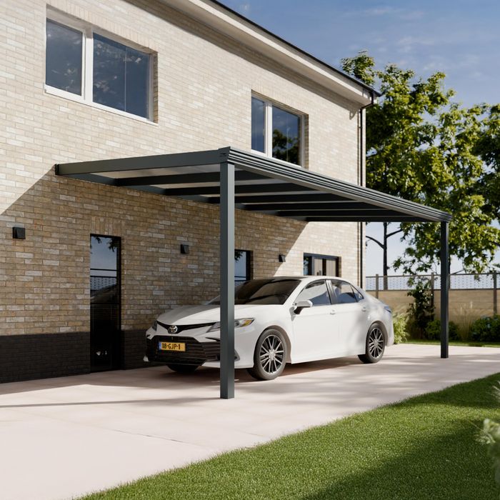 Pratt & Söhne Classic Carport Klar Polycarbonat 16 mm 6 x 3 m