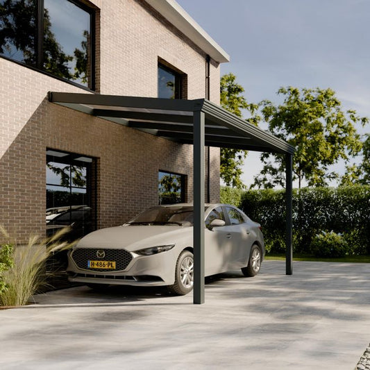 Pratt & Söhne Classic Carport Klar Polycarbonat 16 mm 4 x 2,5 m