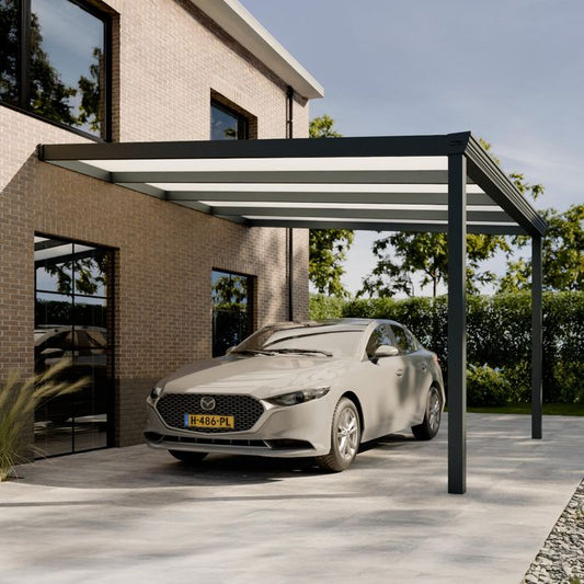 Pratt & Söhne Classic Carport Opal Polycarbonat 16 mm 4 x 4 m