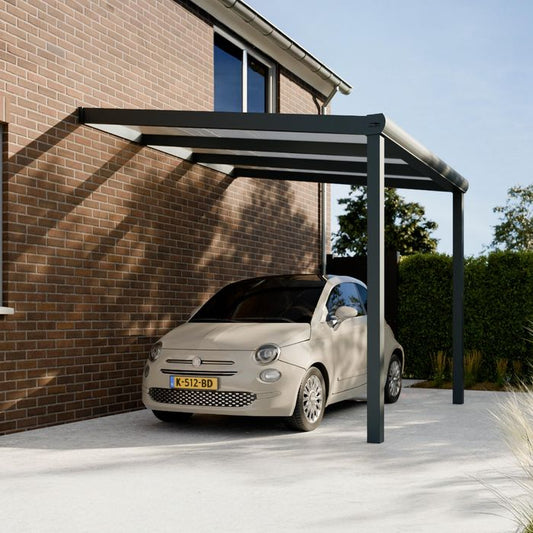 Pratt & Söhne Original Carport Klar Polycarbonat 16 mm 3 x 3 m